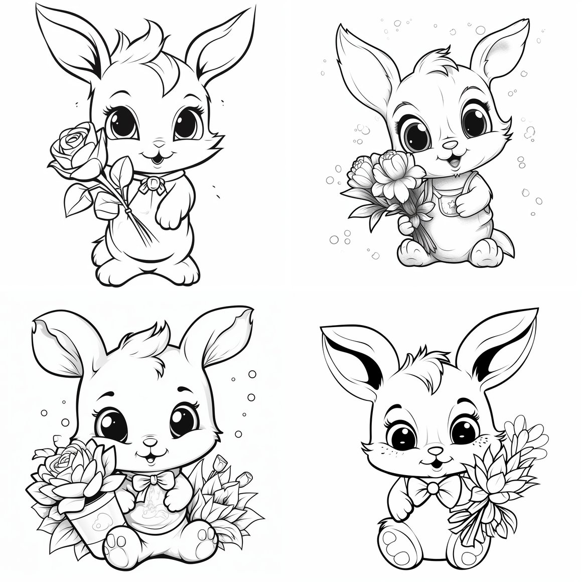 Chibi Disney Inspired Coloring Page