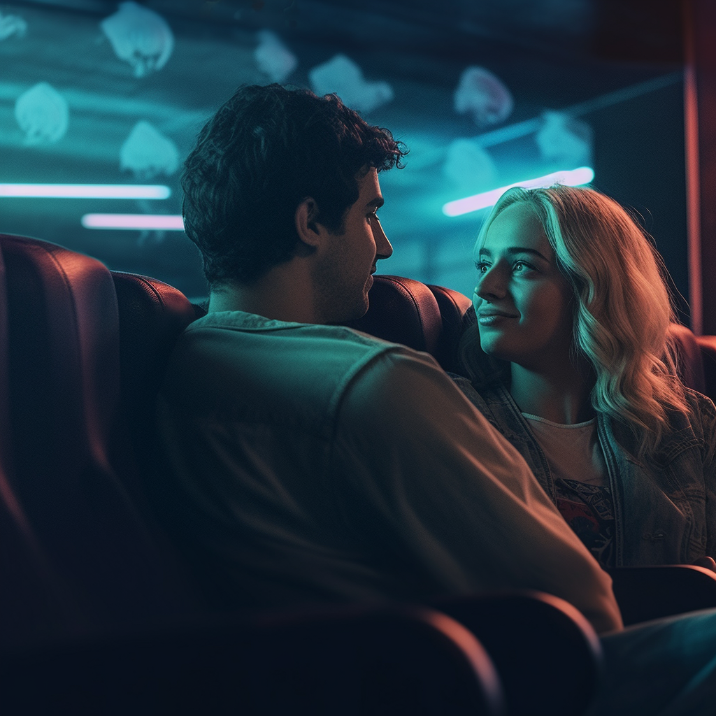 Cinematic Temptation: A Mid-Journey Moment in 8K