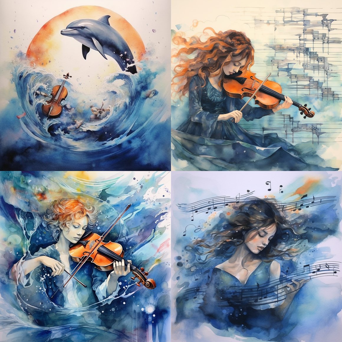 Harmonious Voyage: A Watercolor Journey