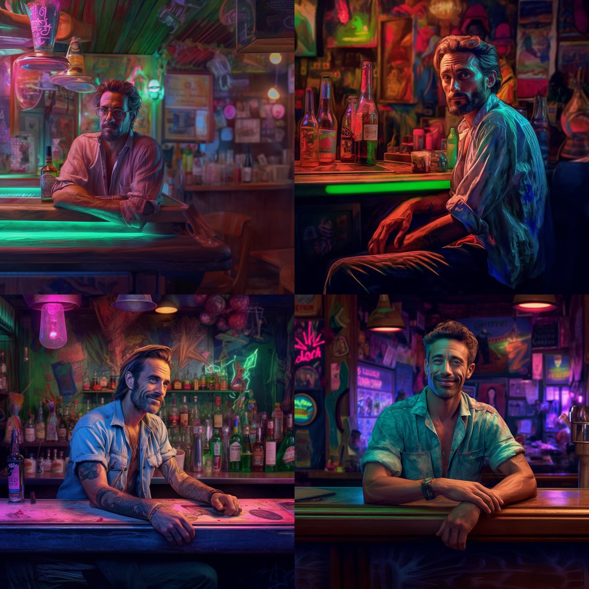 Neon Reflections: The Return of a Troubadour