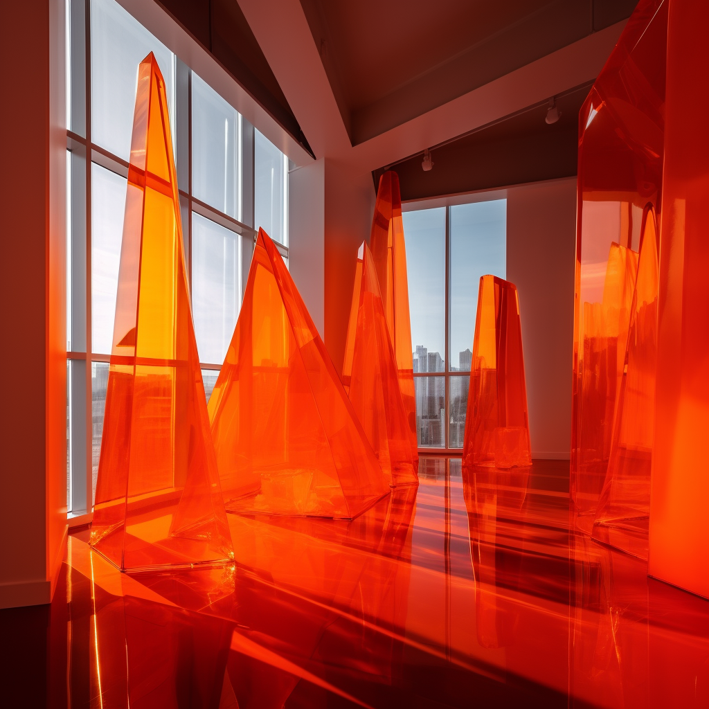 Neon Orbs: An Acrylic Art Installation Journey