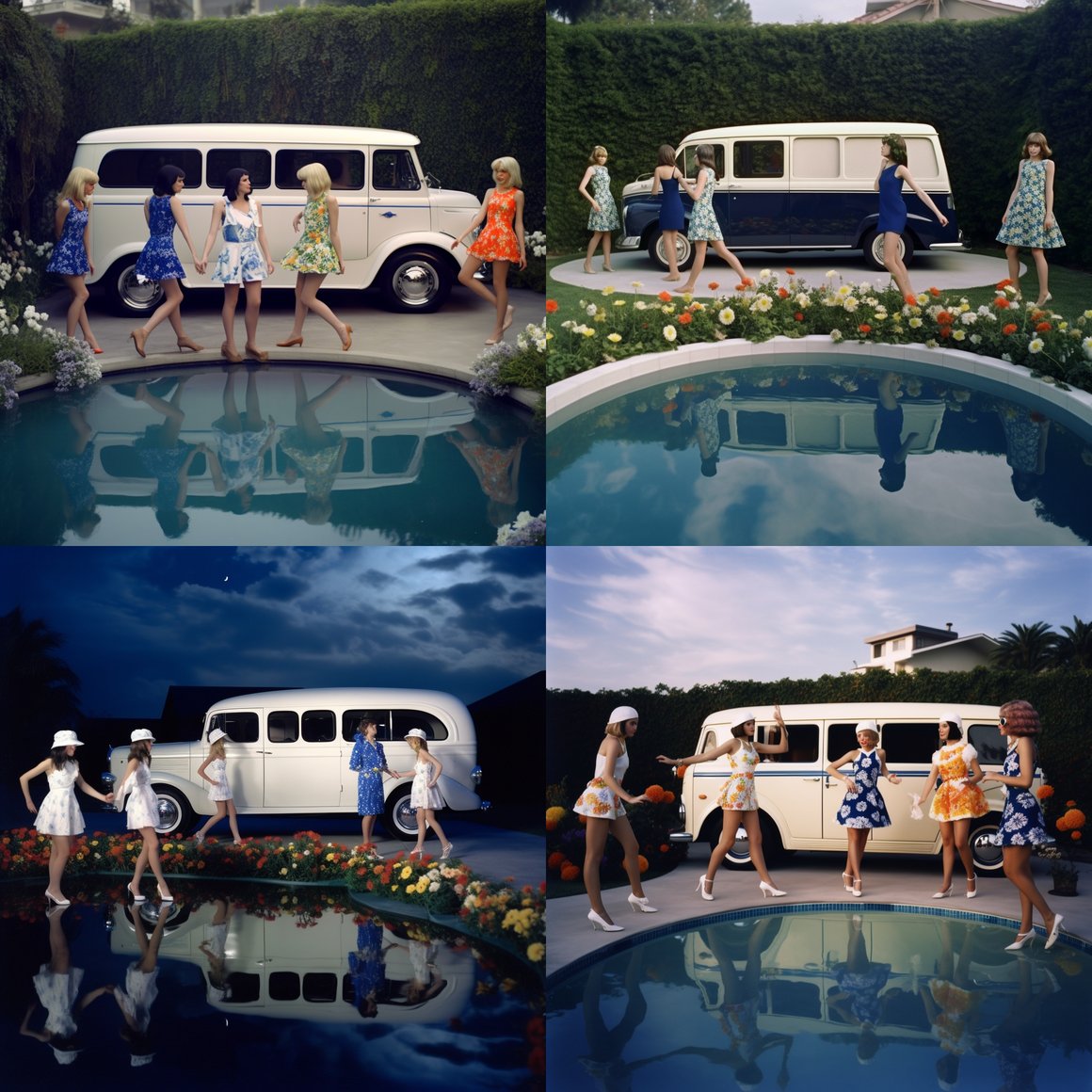 Retro Rendezvous: A Rainy Pool Party Odyssey