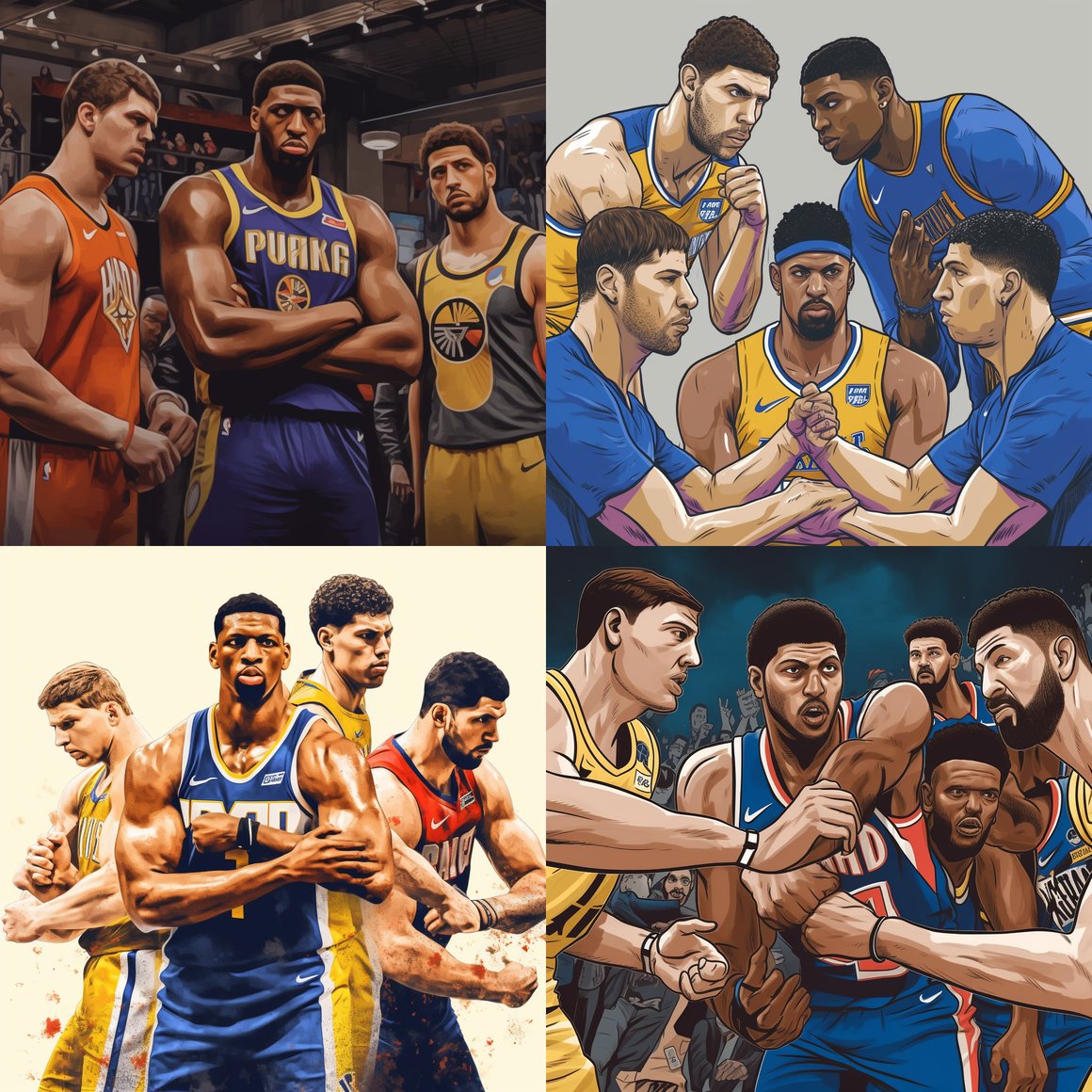 NBA Titans in Arms: A Passion on Pause