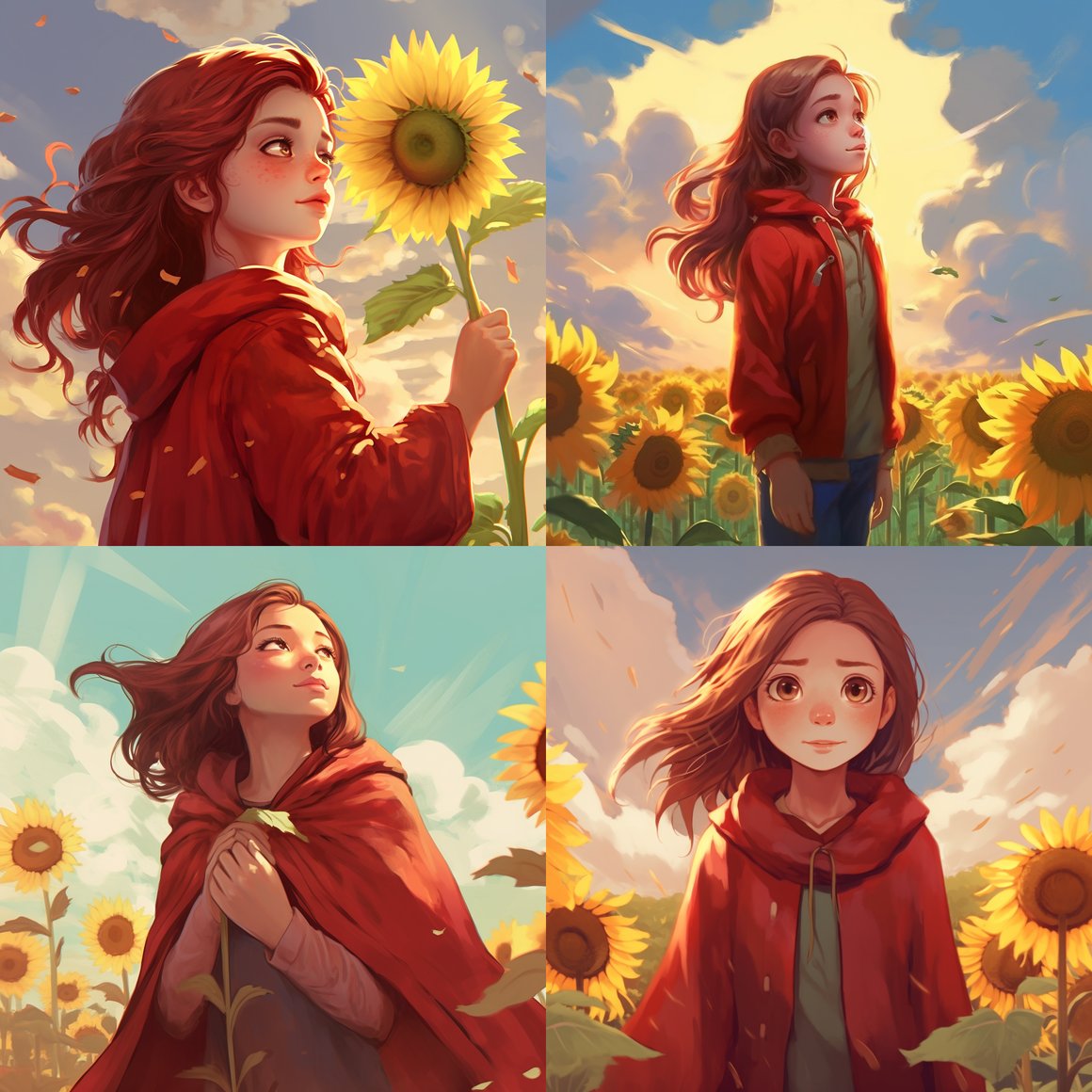 Sunflower Gaze: A Twirl of Adventure