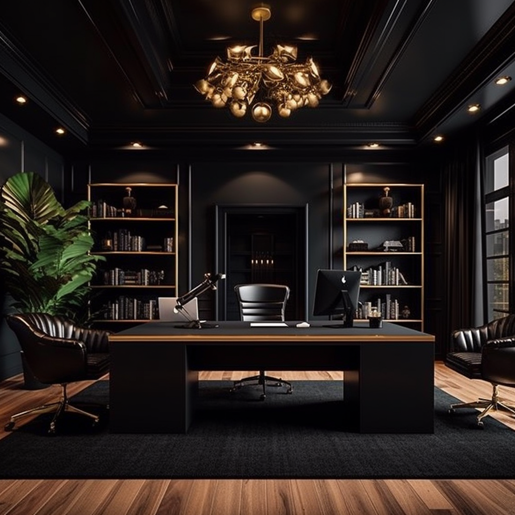 A Journey Through Luxury and Black Office Decor