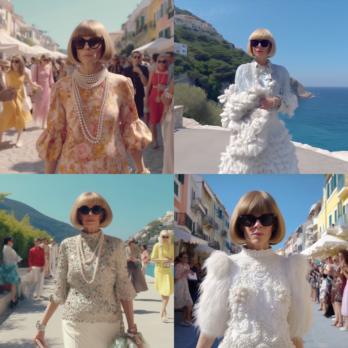 Summer Couture: Real-life Anna Wintour in Capri