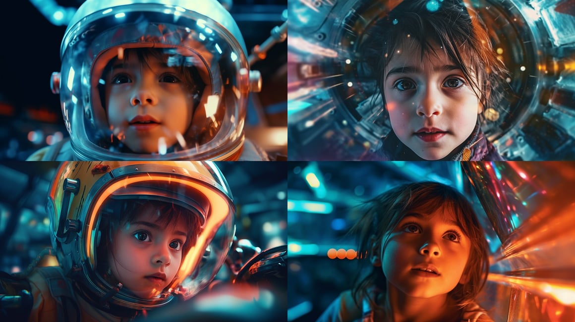 Retrato de Cuatro Niños