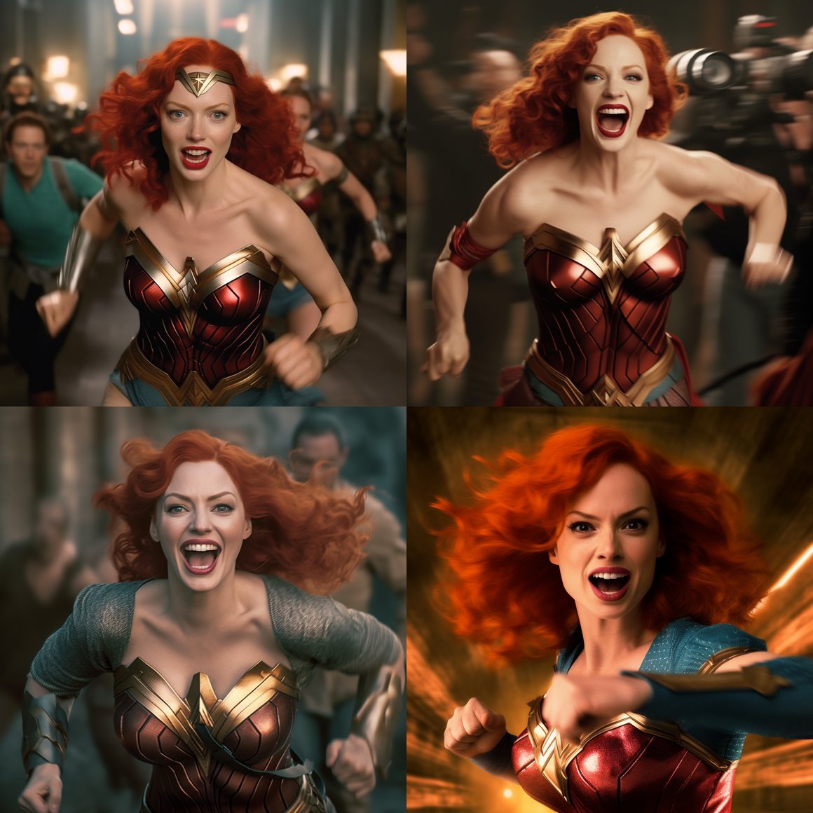 Christina Hendricks Embodied as a Fearless Wonder Woman
