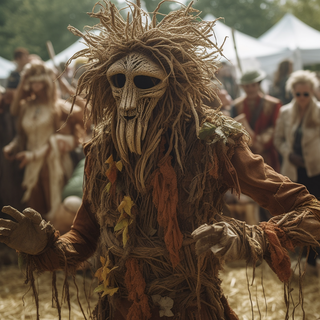 Harvest Festival Beast: A Cinematic Mid-Journey Moment