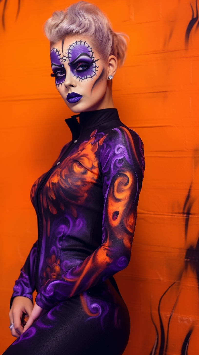 Halloween Transformation: A Midway Body Art Journey