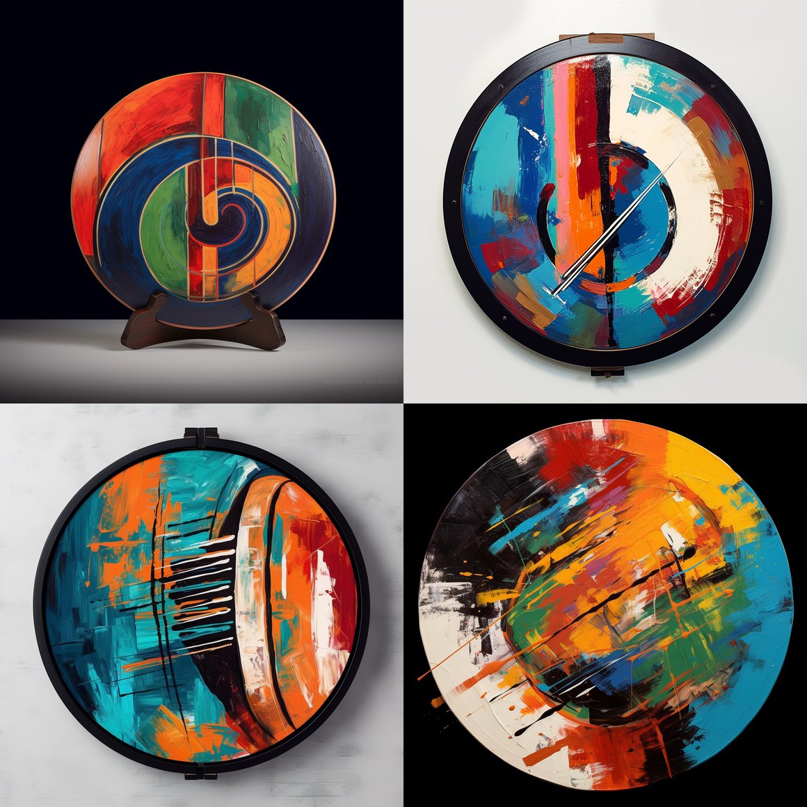 Rhythmic Echos: An Abstract Bodhrán Journey