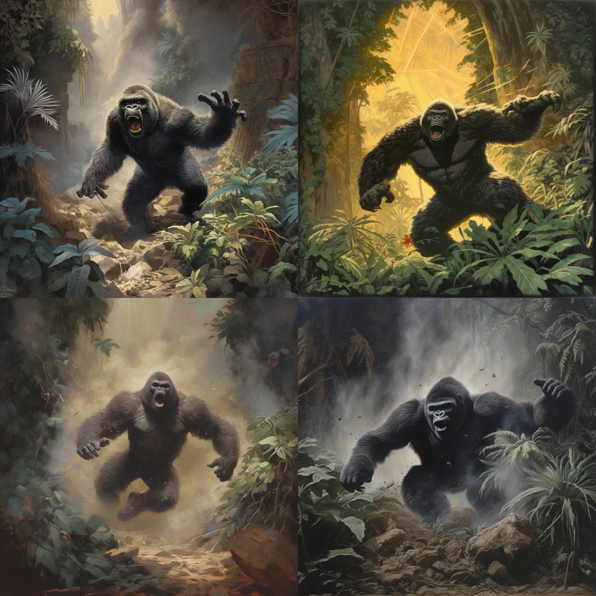 Midnight Encounter in the Gorilla's Courtyard