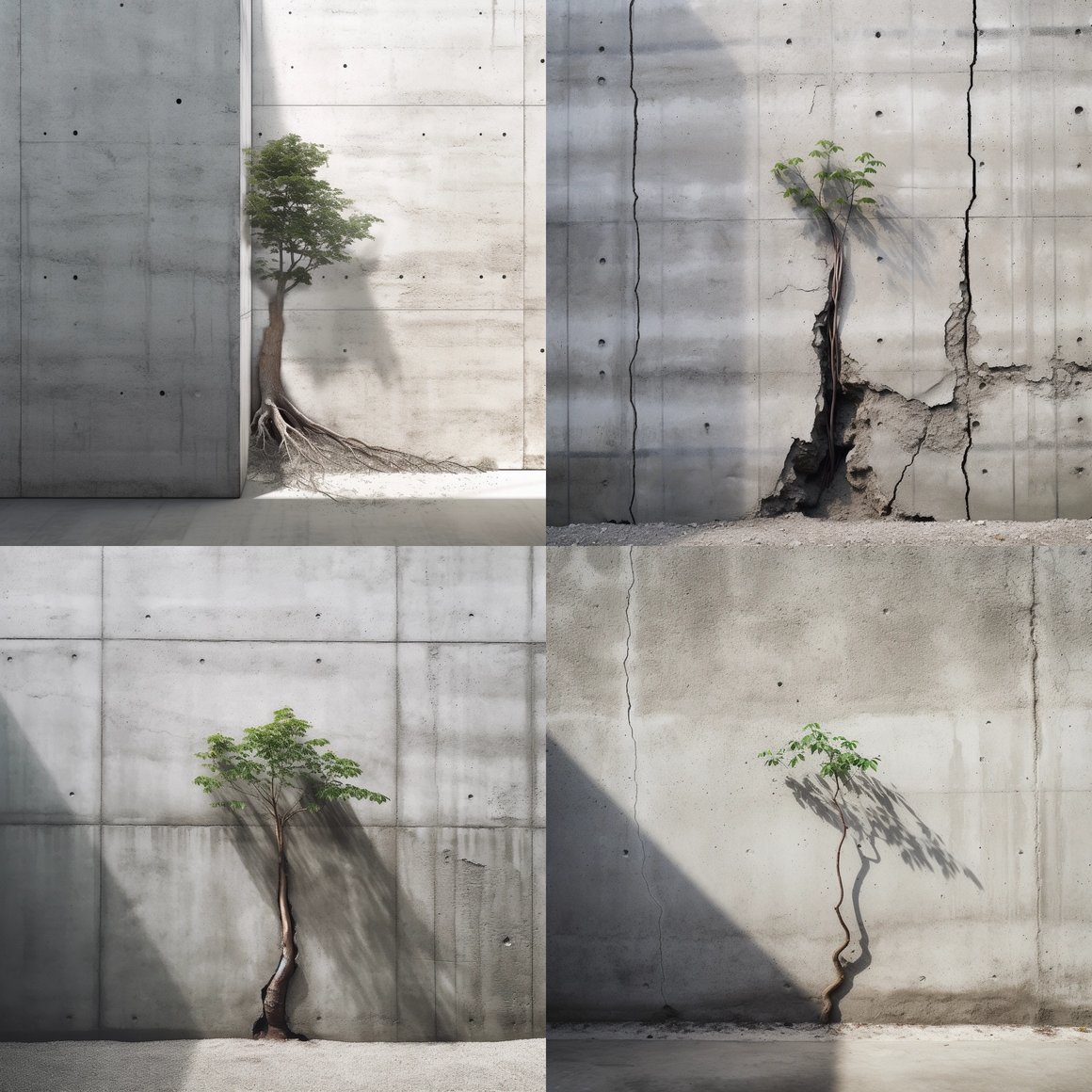 Resilient Growth Amidst Concrete Barriers
