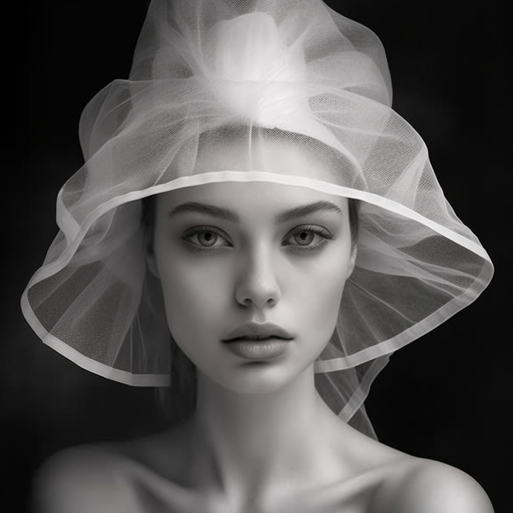 Mid-way Through Crafting Tulle and Organza Hat