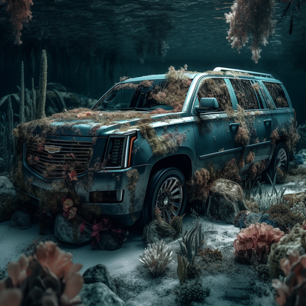 Submerged 2023 Cadillac Escalade Exploration