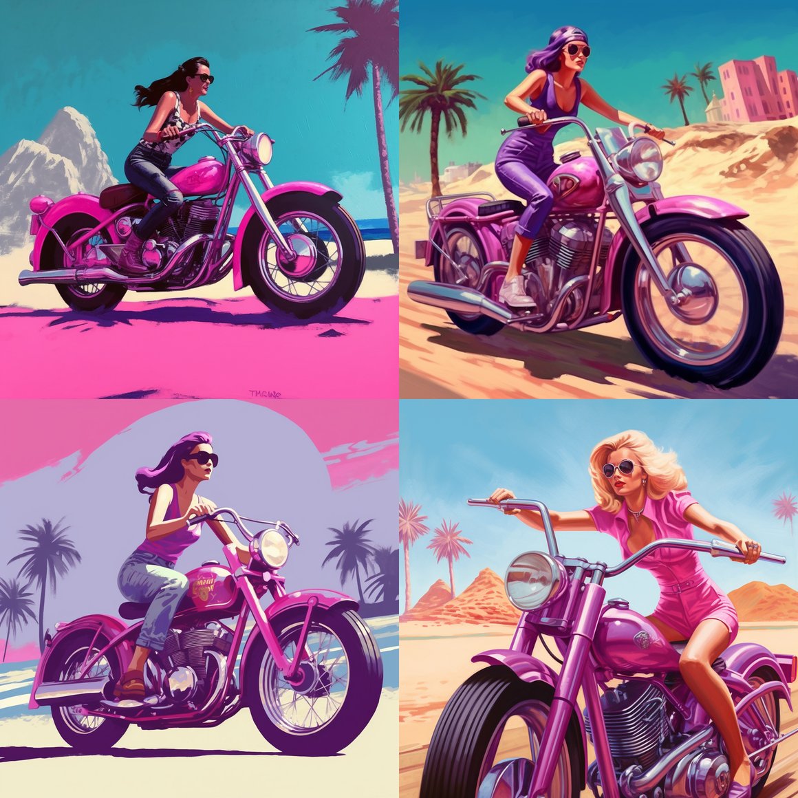 Retro Rockabilly Ride Along the Shoreline