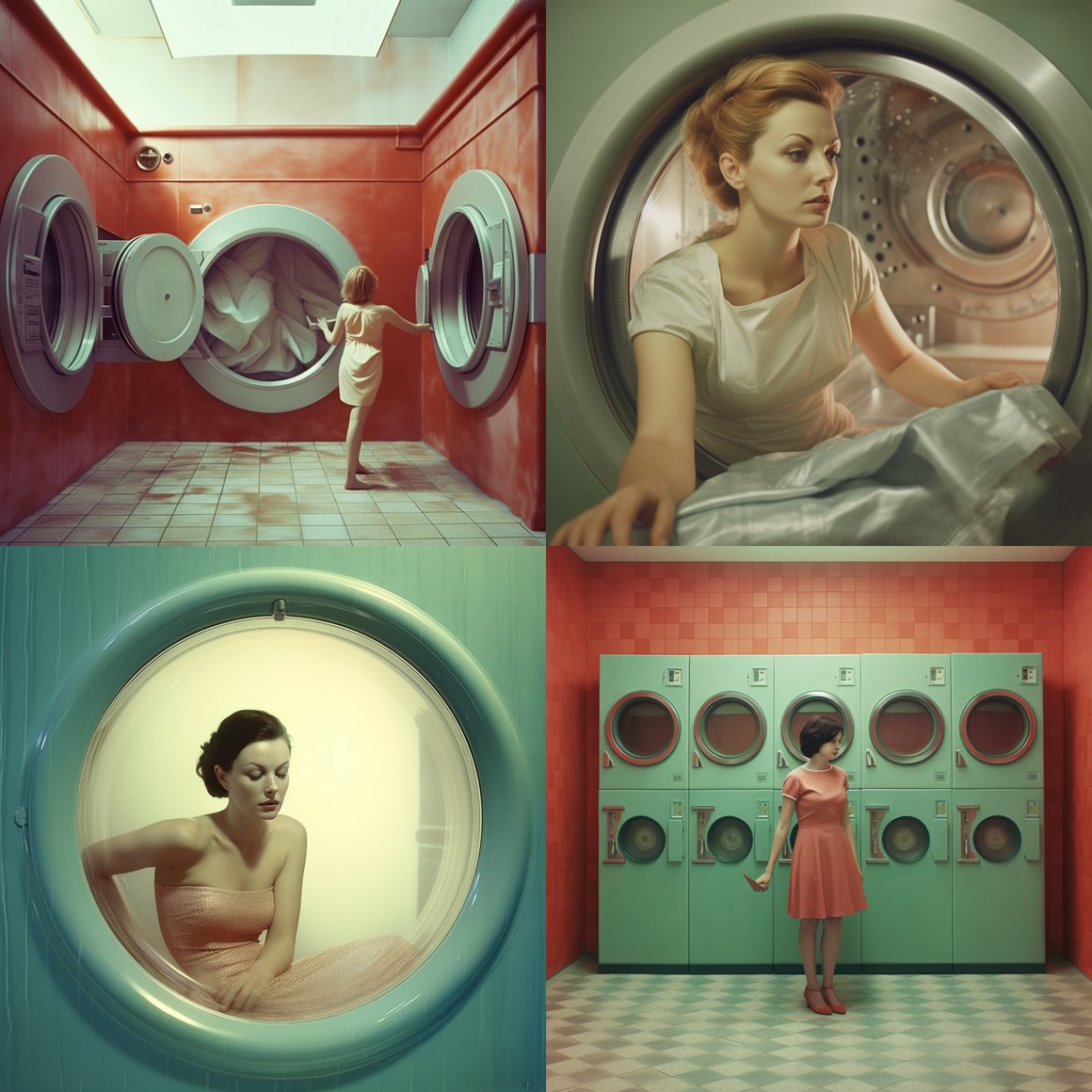 A Surreal Photographic Journey through a 1990's Laundromat
