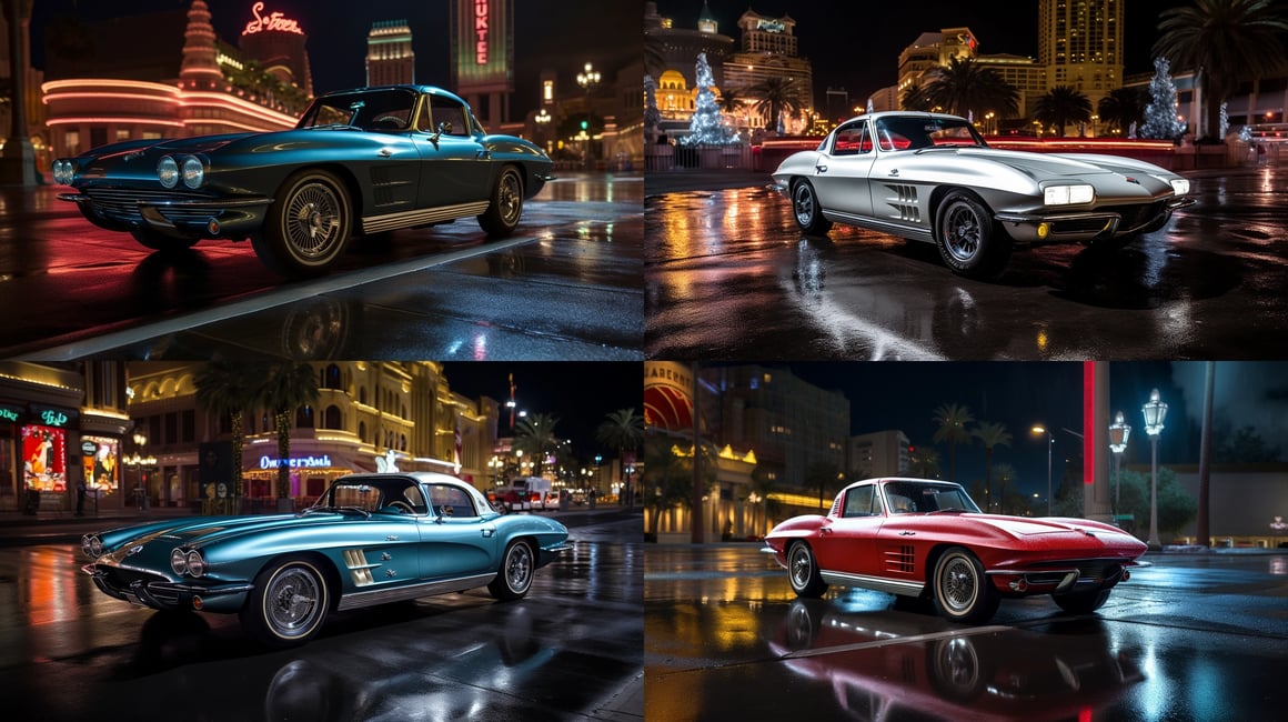 Neon Nights: A Vegas Corvette Experience