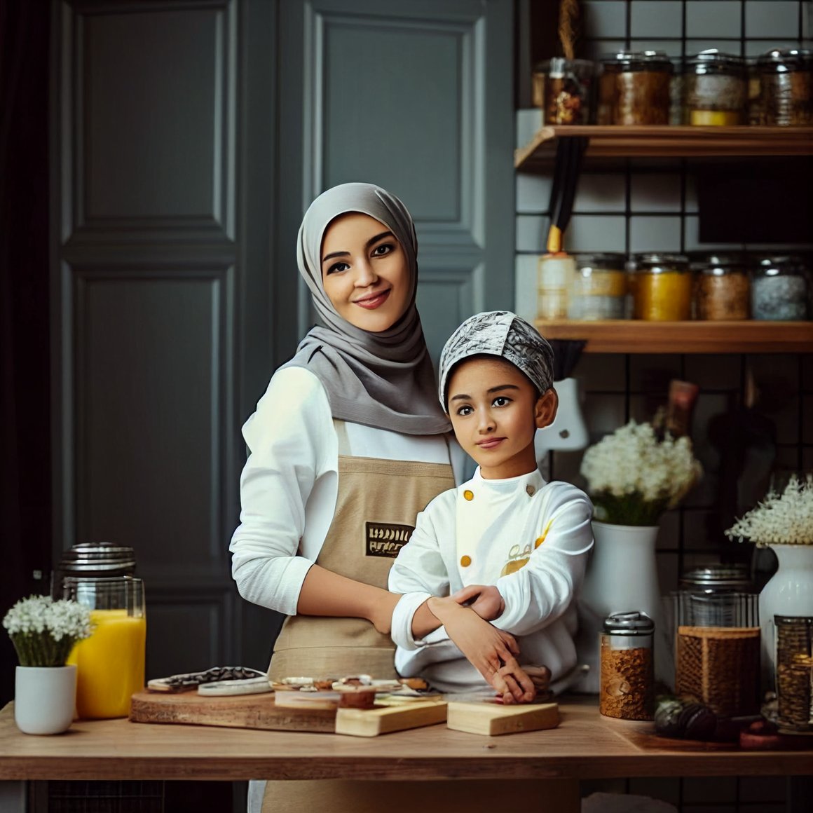 A Fit Hijabi Mom and Son's Healthy Cooking Adventure