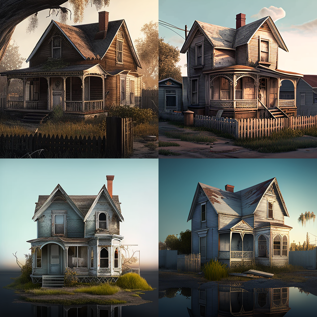 Suburban Struggles: The Shabby House Set