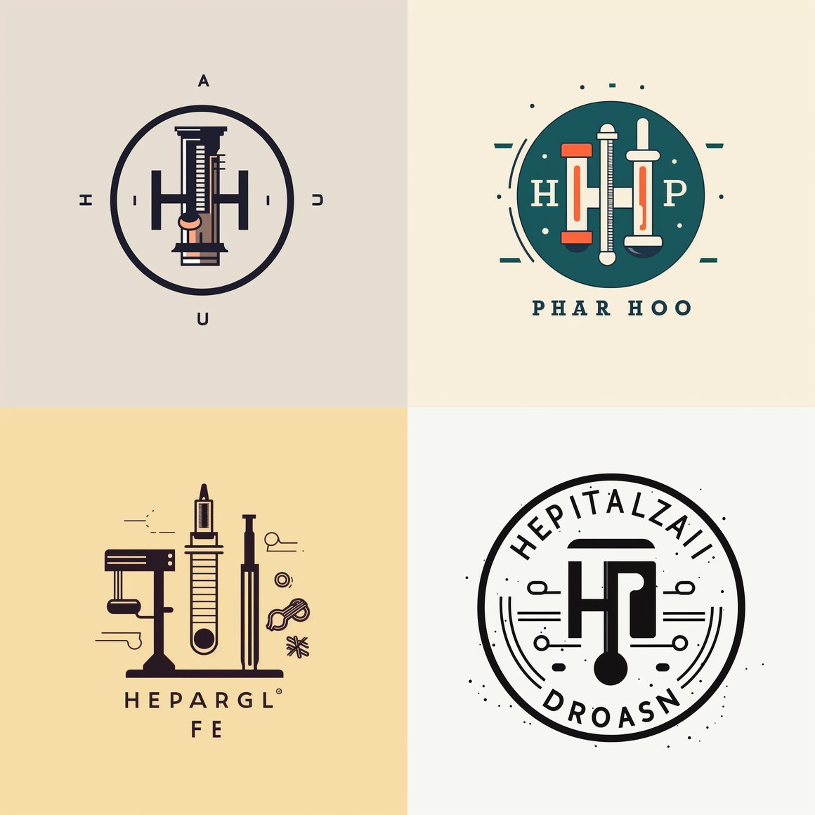 HD Science Equipment Logo Design