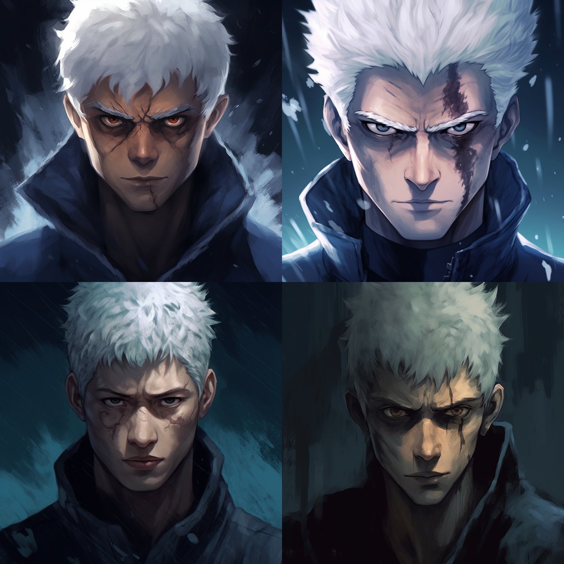 Hyper-Realistic Digital Painting of Jujutsu Kaisen's Gojo Satoru