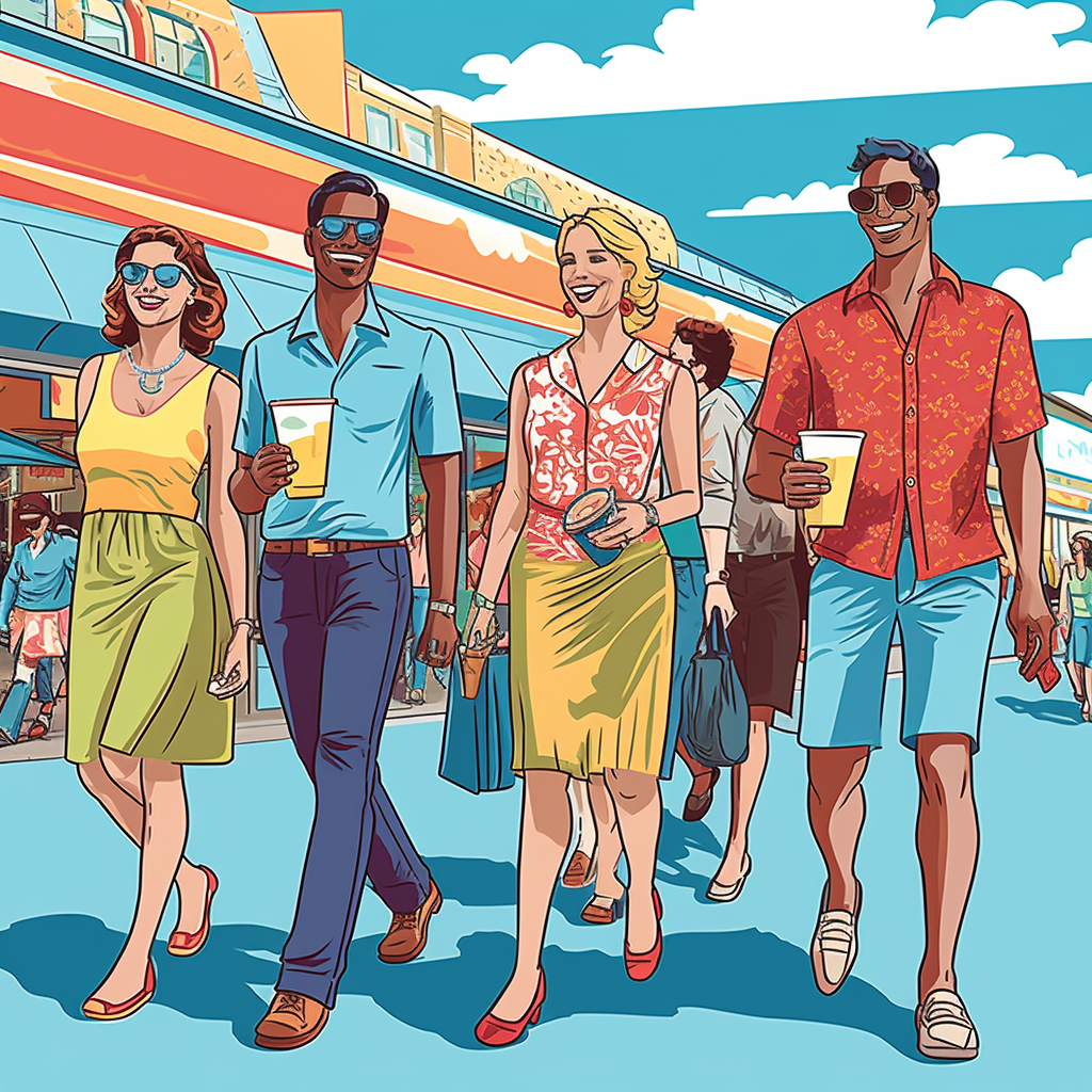 Summer Window Shopping in Metropolitan Bangkok