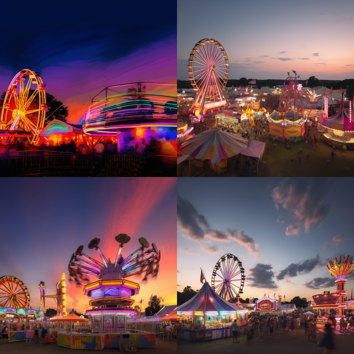 Summer Evening at a New England Carnival