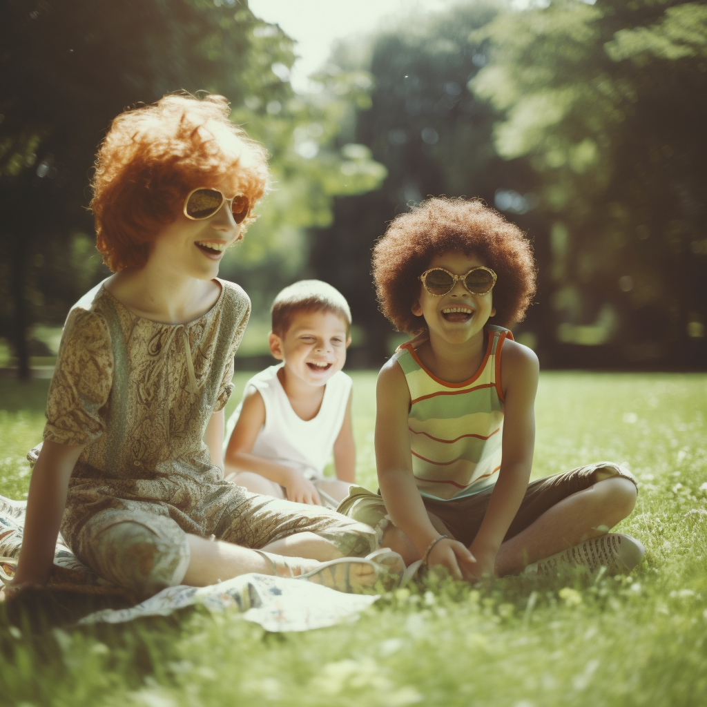 Summertime Laughter: Multicultural Playtime in the Park