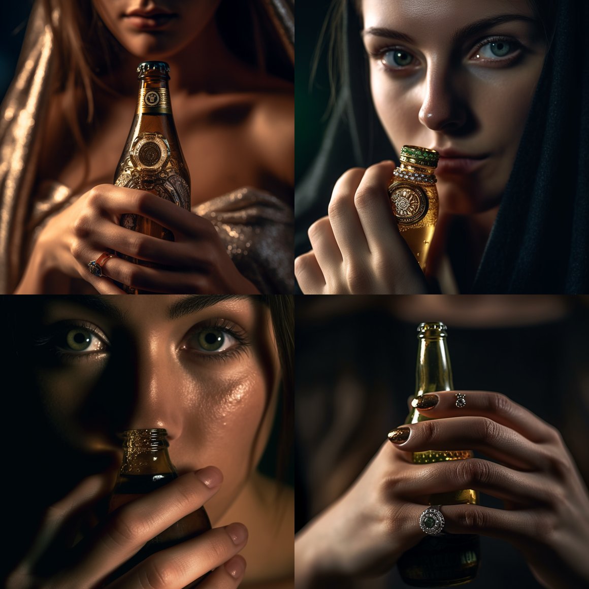 Detail masterpiece: Beauty, Beer and Bling