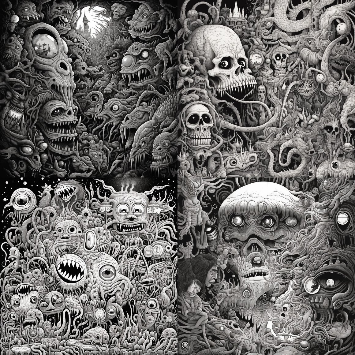 Detailed Descent into Monochrome Madness