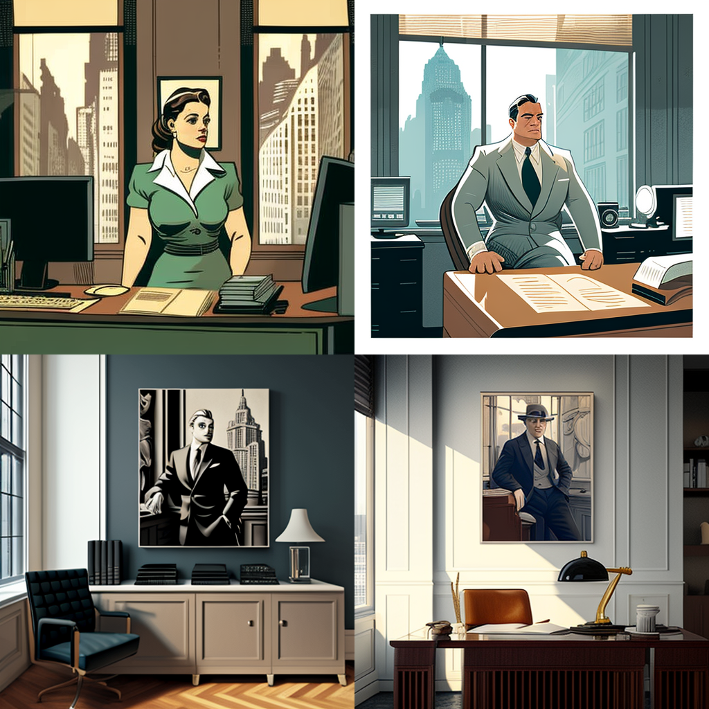 Midday Manhattan Executive: An Art Deco Office Experience