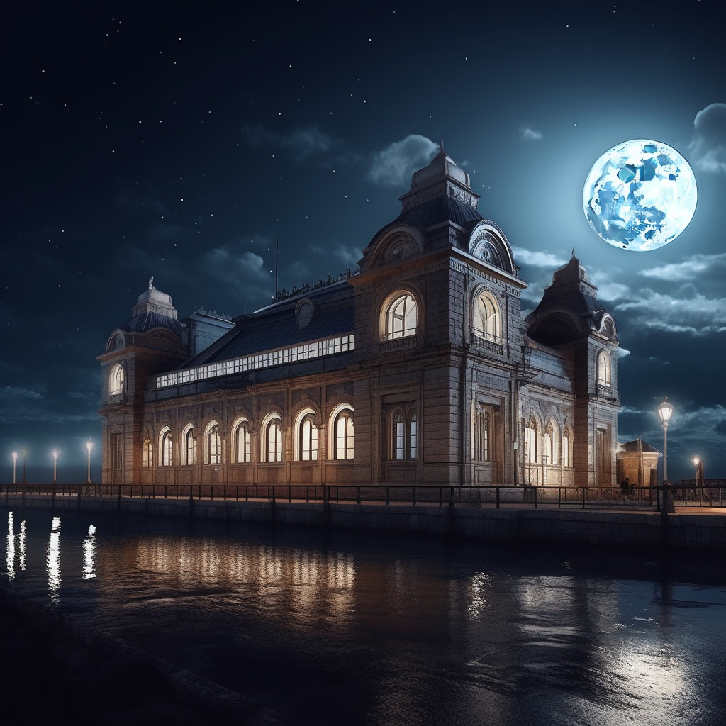 A Surreal Cinematic Encounter at the Baroque British Railway Station