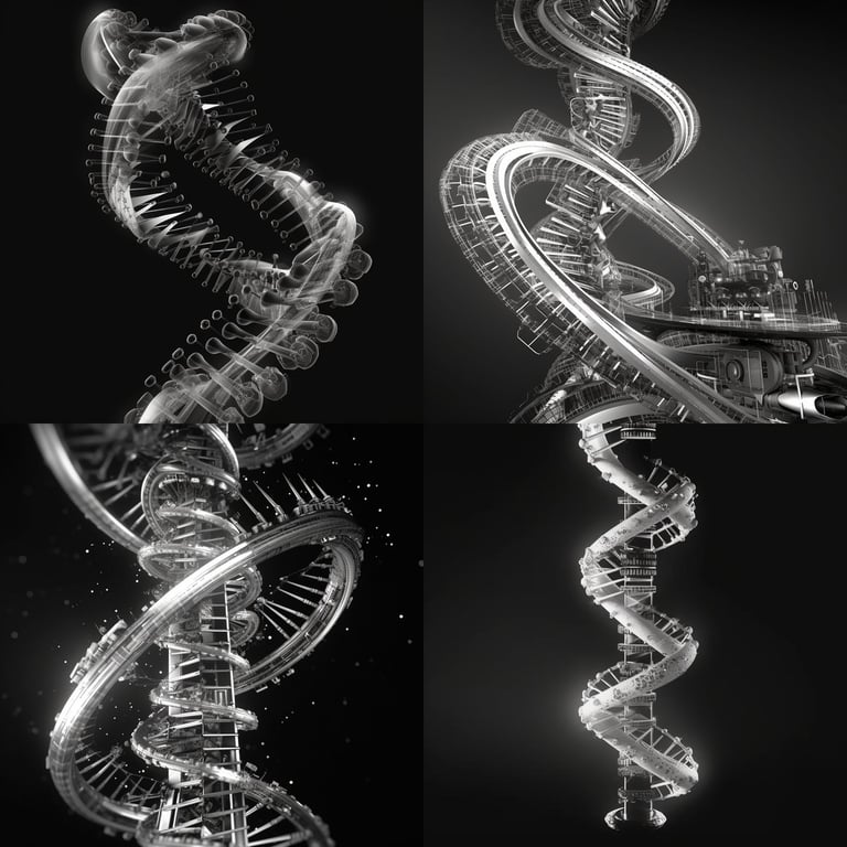 Digital DNA: A Mid-Journey Bioinformatics Visualization Prompt | NeoPrompt