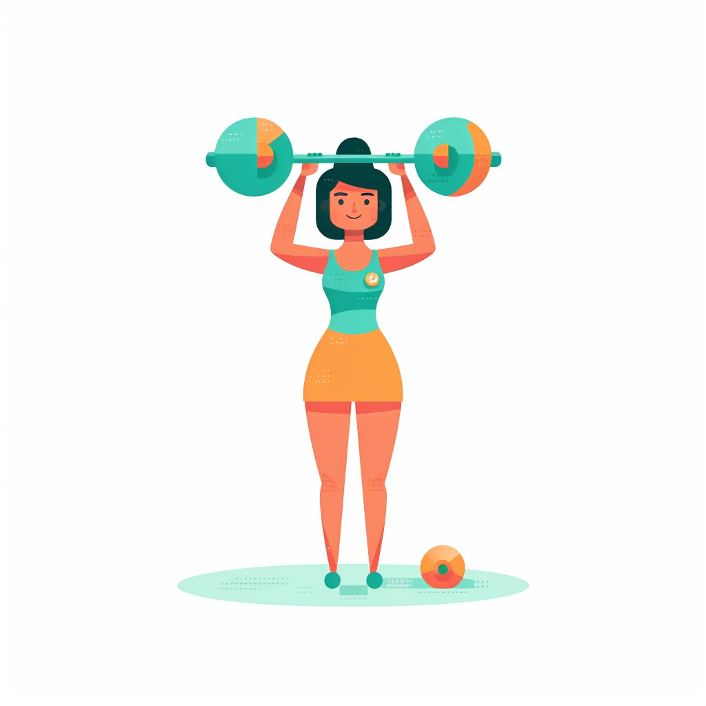 Mid-Workout Strength: Featuring Cute Gym Woman