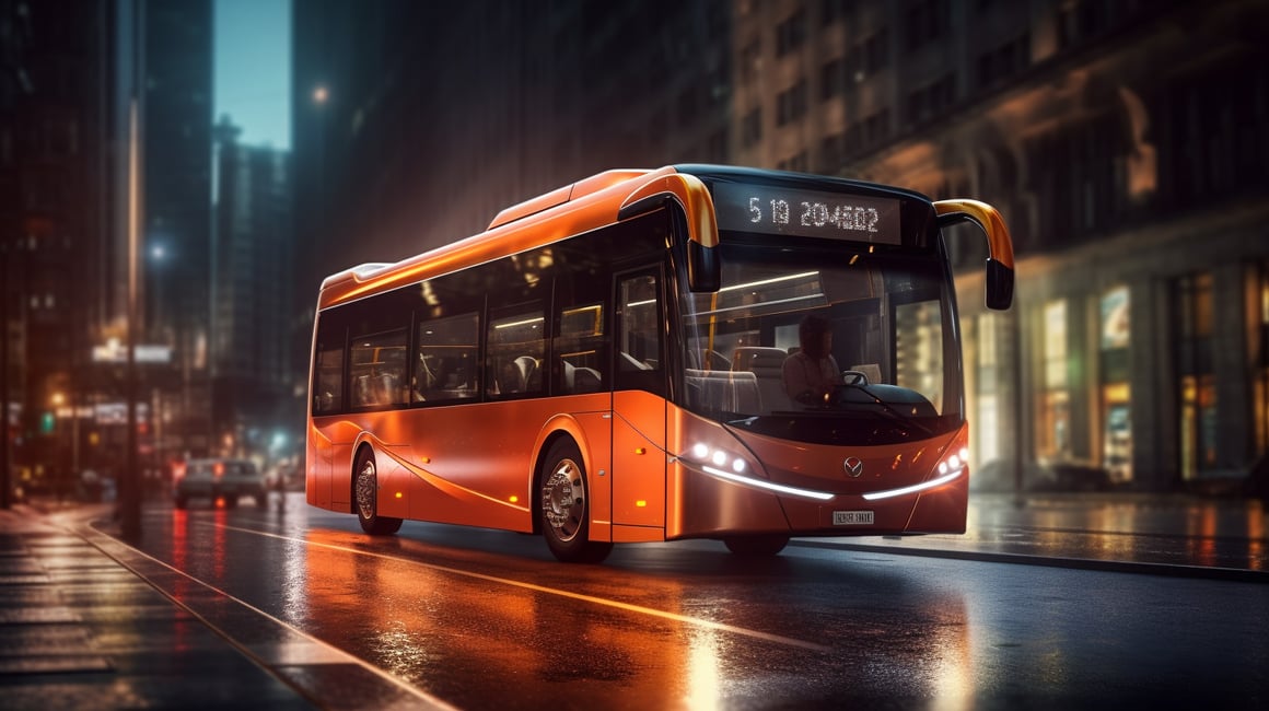 Mid-Trip Hyperrealistic 3D City Bus Game Design Preview