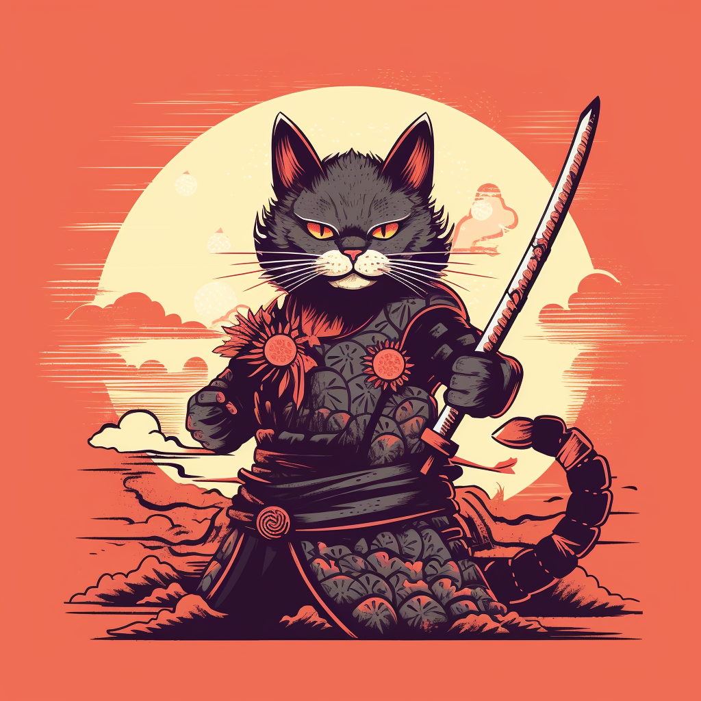 Samurai Cat and the Kitsune Mask