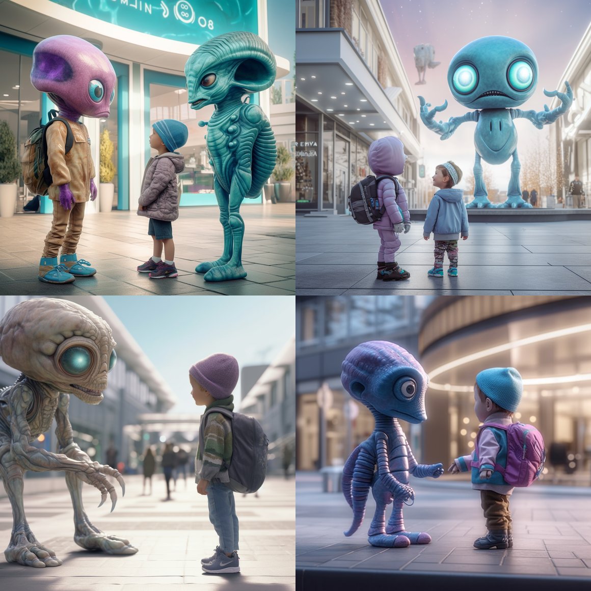 Midday Alien Debate: A Unreal Engine 5 Adventure