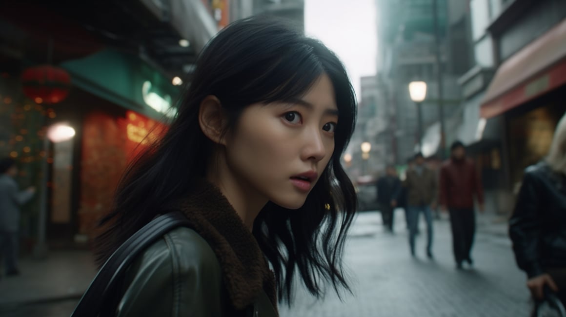 Mid-Walk Observation: A Cinematic Perspective