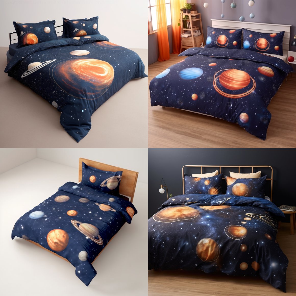 Hand-Painted Universe Bedding Midway Chronicle