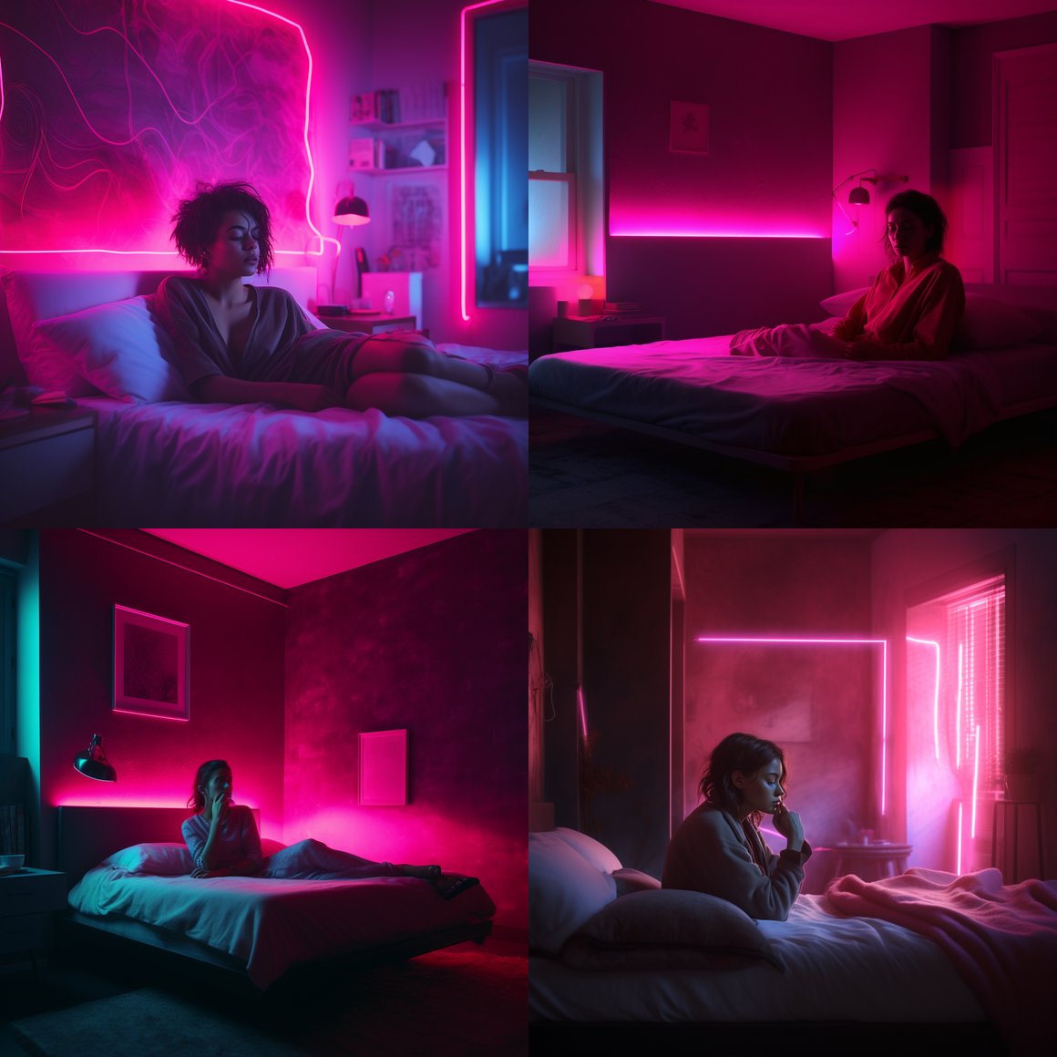 Neon Dreams: A Mid-Journey Pause