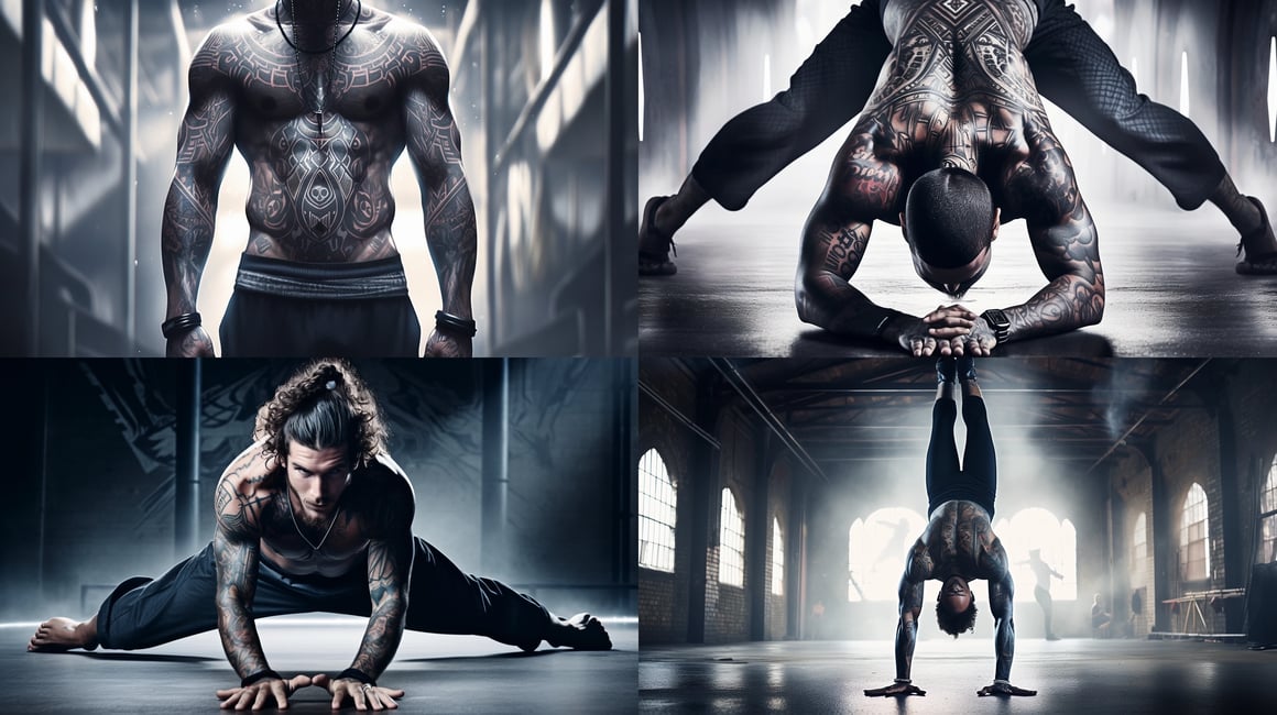 Cinematic Yoga Scene