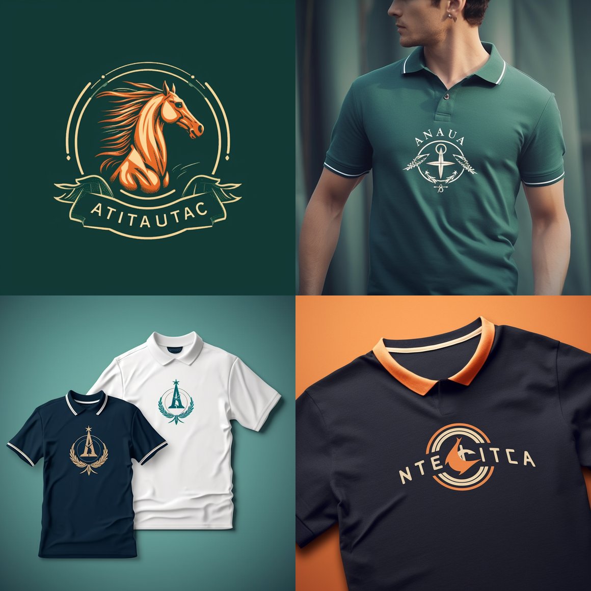 Nautica and Polo Vector Logo Design for Sterline Aura Clothing