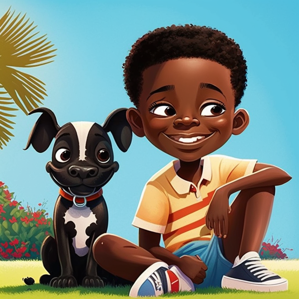 A Sunny Day Adventure with a Boy and His Dog