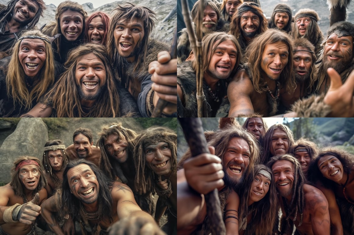 Neanderthal Selfie Session: A Cinematic Revelation