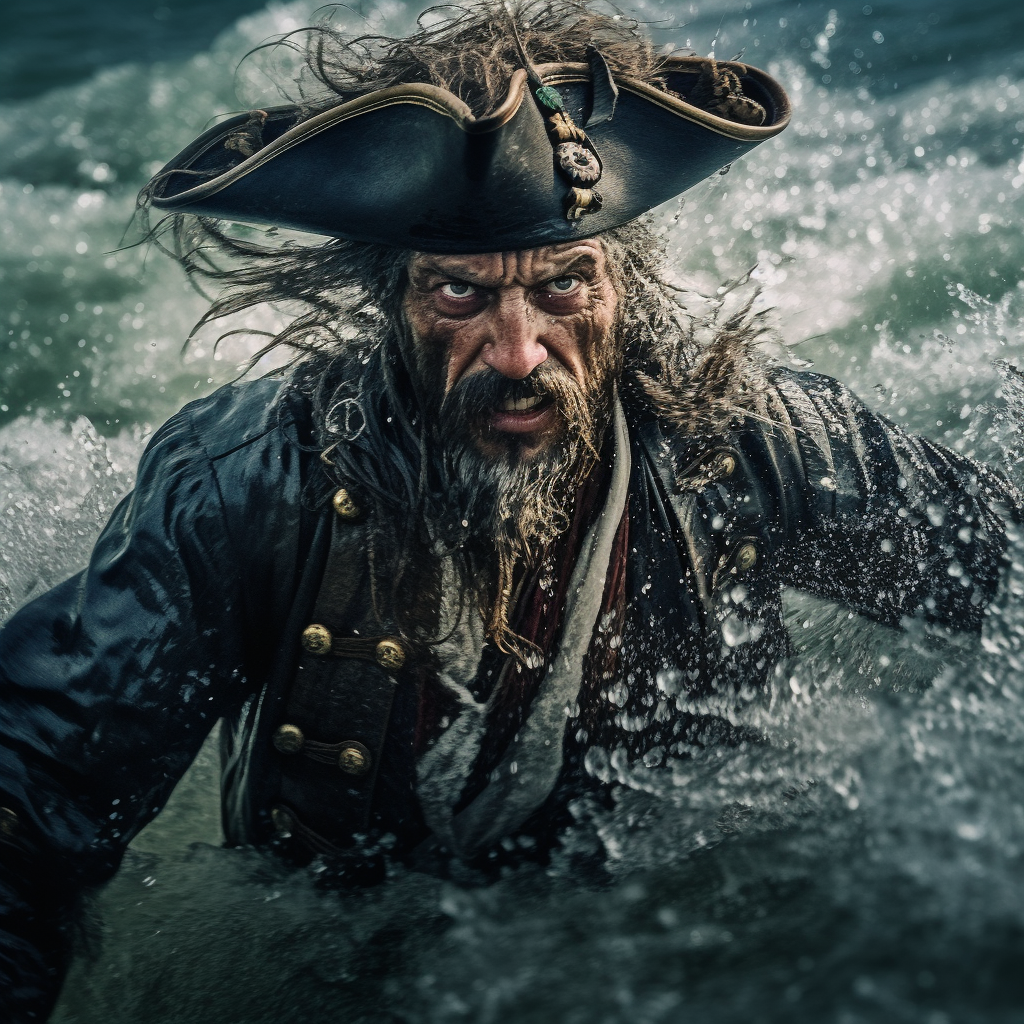 Resurfacing Pirate: A Mid-Journey Close-Up