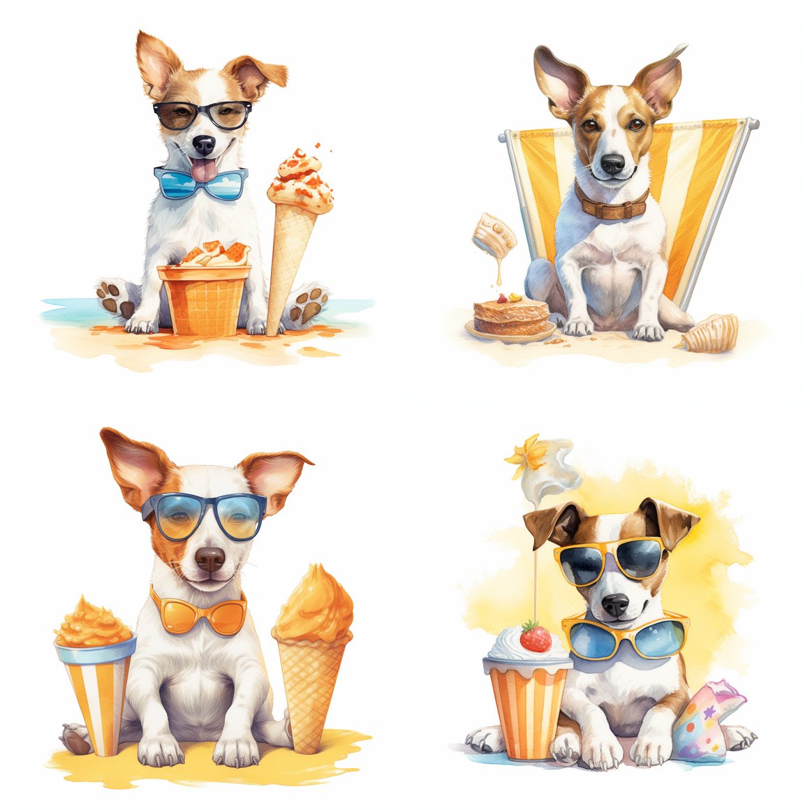 Summer Bliss: A Jack Russell's Beach Day Adventure