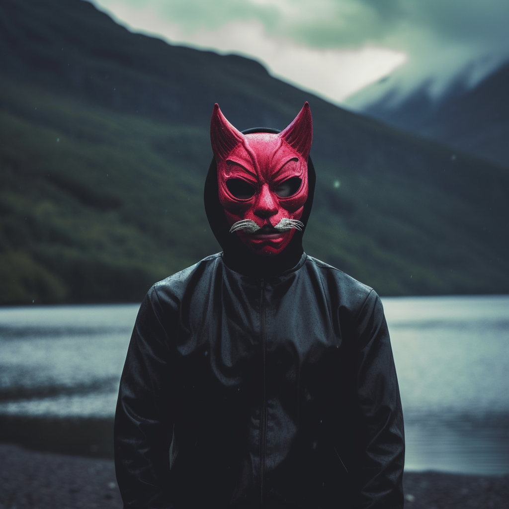 Midnight Feline Ritual: A Photoreal Horror Journey