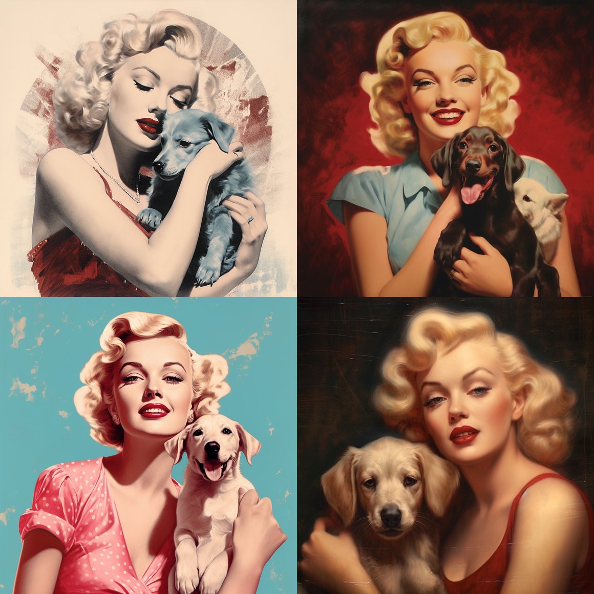 Retro Hollywood Glamour: A Labrador-Monroe Fusion