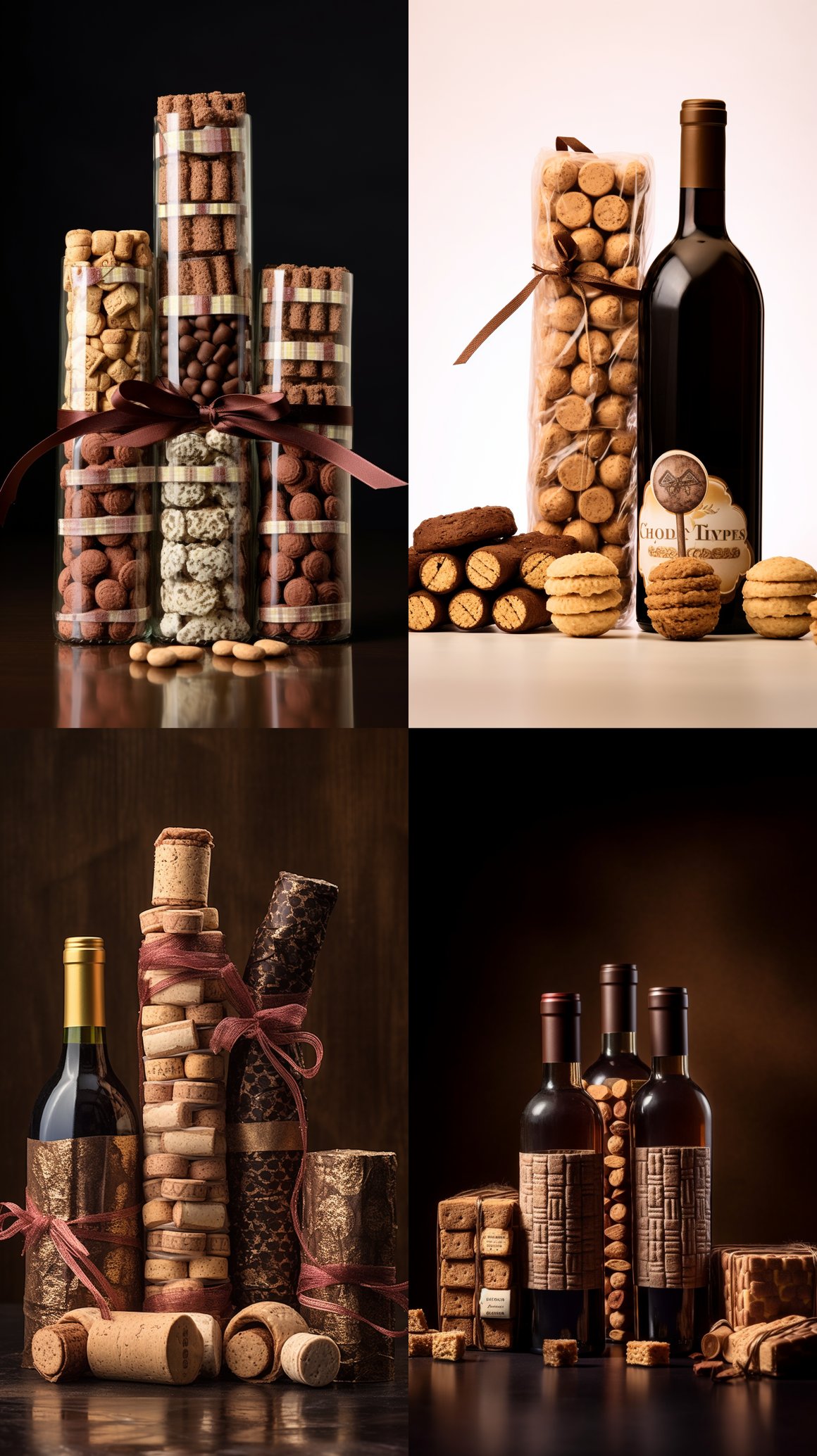 Chocolate Covered Wine Corks Photography Session